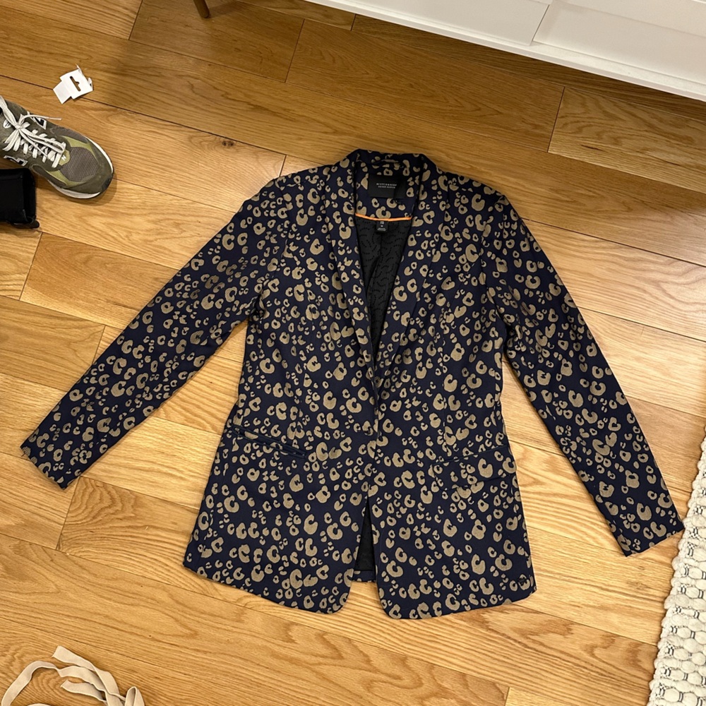 Scotch & Soda Navy and Gold Leopard